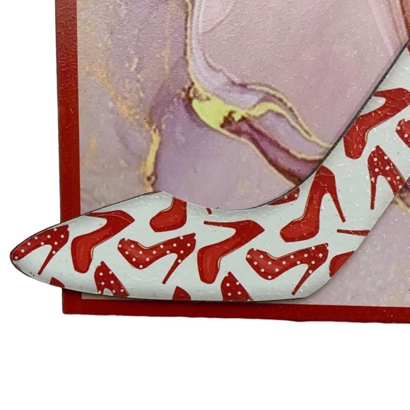 Sign Plaque Wall Decor High Heel Novelty Decor Gift for Shoe Lovers 7 X 12 in - Picture 2 of 9